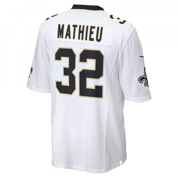 Men's New Orleans Saints Tyrann Mathieu Nike White Game Jersey