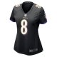 Women's Baltimore Ravens Lamar Jackson Nike  Black Alternate Game Jersey