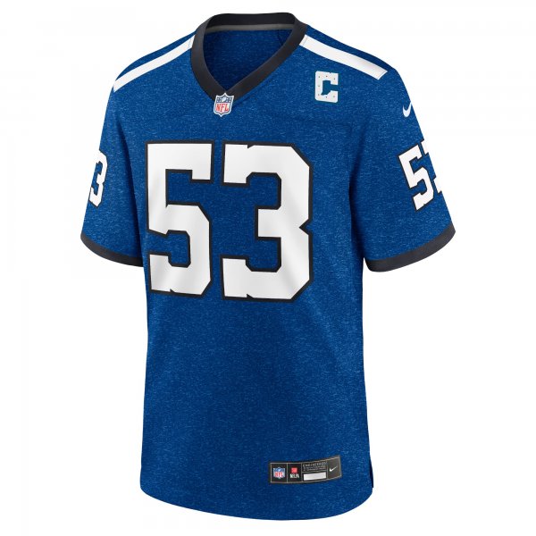 Men's Indianapolis Colts Shaquille Leonard Nike Royal Indiana Nights Alternate Game Jersey