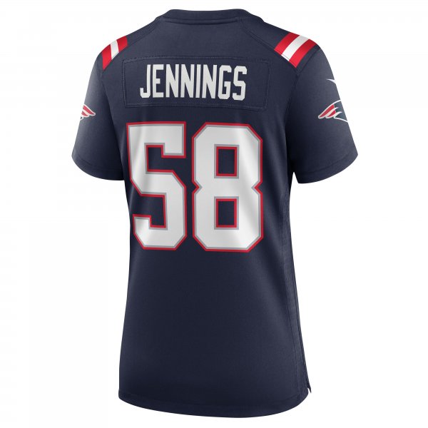 Women's New England Patriots Anfernee Jennings Nike Navy Team Game Jersey