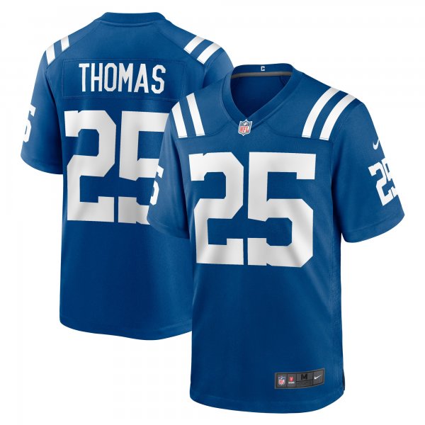 Men's Indianapolis Colts Rodney Thomas Nike Royal Player Game Jersey