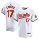 Men's Baltimore Orioles #17 Colton Cowser Nike White Home Limited Player Jersey