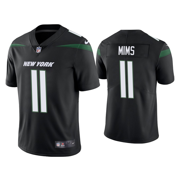 Men's #11 Denzel Mims New York Jets Black 2020 NFL Draft Vapor Limited Jersey