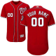 Washington Nationals Red Men's Customized Flex Base MLB Jersey