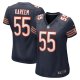 Women's Chicago Bears Khalid Kareem Nike  Navy Team Game Jersey