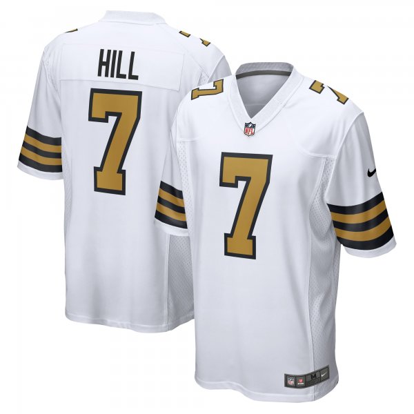 Men's New Orleans Saints Taysom Hill Nike  White Alternate Game Jersey