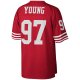 Men's San Francisco 49ers Bryant Young Mitchell & Ness Scarlet Legacy Replica Jersey