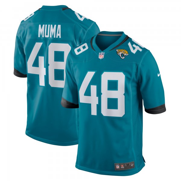 Men's Jacksonville Jaguars Chad Muma Nike Teal Game Jersey