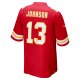 Men's Kansas City Chiefs Nazeeh Johnson Nike Red Game Player Jersey