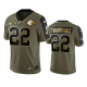 Kansas City Chiefs Juan Thornhill Olive Gold 2021 Salute To Service Men's Limited NFL Jersey