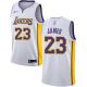 Men's Nike Los Angeles Lakers #23 LeBron James White NBA Swingman Association Edition Jersey