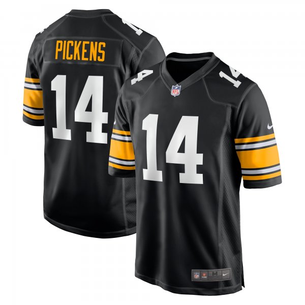 Men's Pittsburgh Steelers George Pickens Nike Black Alternate Game Player Jersey