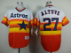 Houston Astros #27 Jose Altuve White/Orange 1980 Turn Back The Clock Stitched MLB Jersey