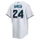 Men's Miami Marlins AvisaÃÂ­l GarcÃÂ­a Nike White Home  Replica Player Jersey