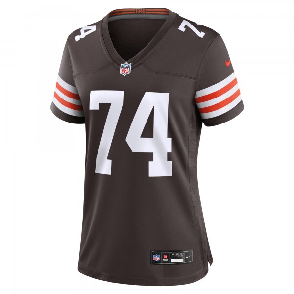 Women's Cleveland Browns Hakeem Adeniji Nike  Brown  Game Jersey