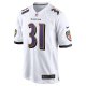 Men's Baltimore Ravens Jamal Lewis Nike White Retired Player Game Jersey