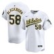 Men's Oakland Athletics Paul Blackburn Nike White Home Limited Player Jersey