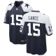 Men's Nike Dallas Cowboys Alternate Nike #15 Trey Lance Navy Game Jersey