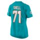 Women's Miami Dolphins Brandon Shell Nike Aqua Home Game Player Jersey