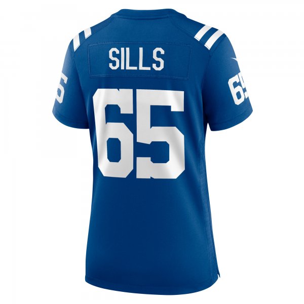 Women's Indianapolis Colts Josh Sills Nike  Royal Team Game Jersey