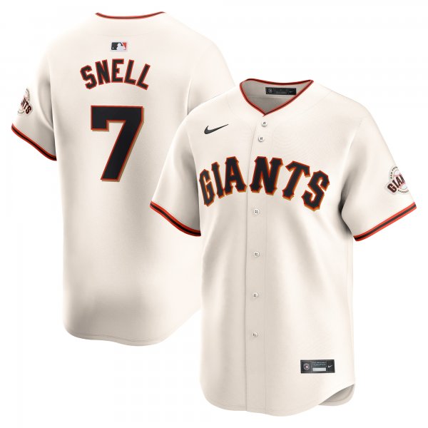 Men's San Francisco Giants Blake Snell Nike Cream Home Limited Jersey