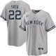 Women's New York Yankees #22 Juan Soto Nike Gray Road Jersey