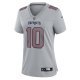 Women's New England Patriots Mac Jones Nike Gray Atmosphere Fashion Game Jersey