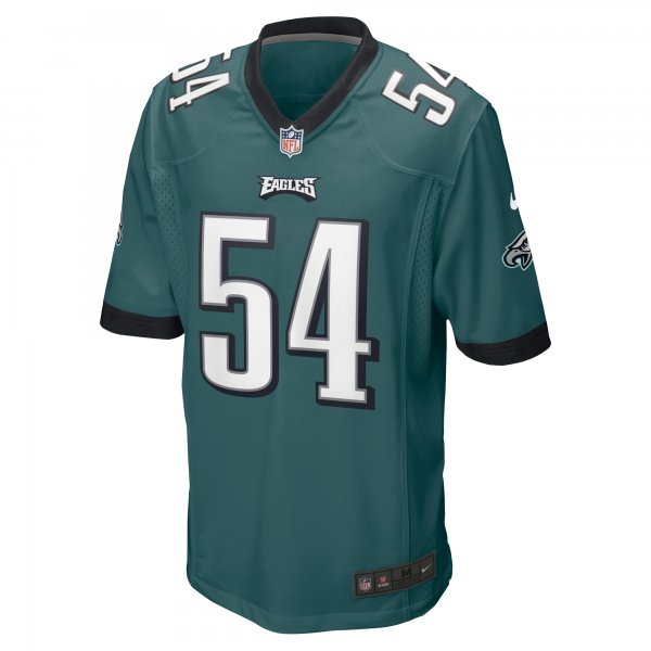 Men's Philadelphia Eagles Shaun Bradley Nike Midnight Green Game Jersey