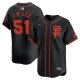 Men's San Francisco Giants Jung Hoo Lee Nike Black Alternate Limited Player Jersey