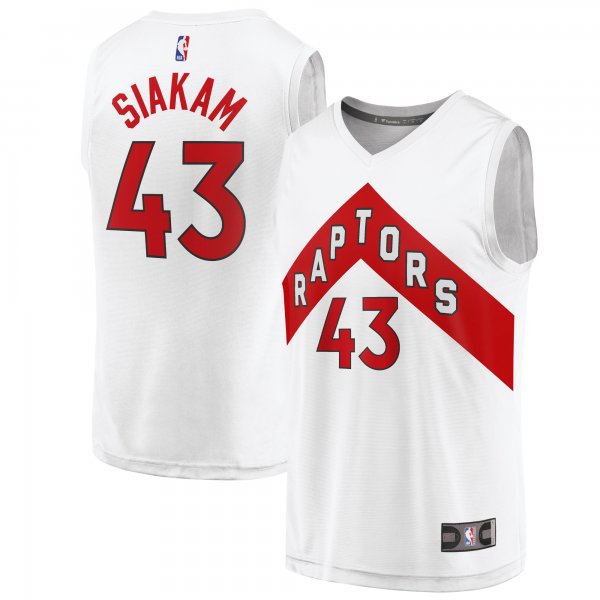 Men's Toronto Raptors Pascal Siakam Fanatics White Fast Break Replica Player Jersey - Association Edition