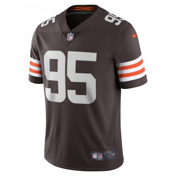 Men's Cleveland Browns Myles Garrett Nike Brown Vapor Limited Jersey