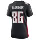 Women's Atlanta Falcons CJ Saunders Nike  Black Team Game Jersey