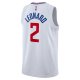 Unisex LA Clippers Kawhi Leonard Nike White Swingman Jersey - Association Edition