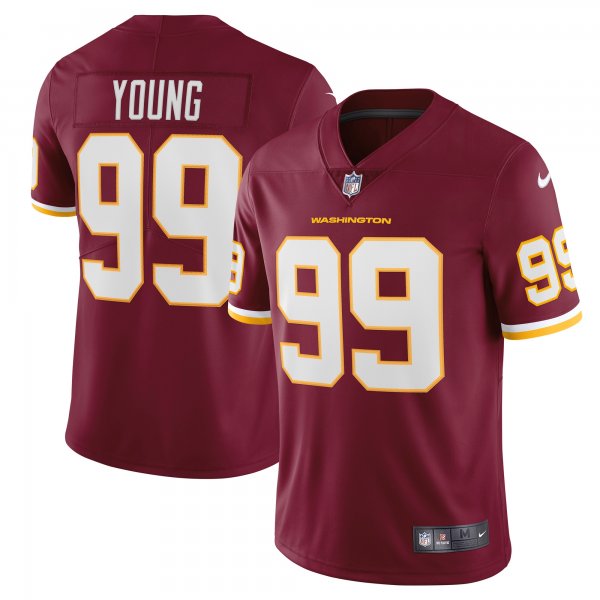 Men's Washington Football Team Chase Young Nike Burgundy Vapor Limited Jersey