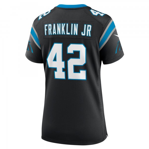 Women's Carolina Panthers Sam Franklin Jr. Nike Black Team Game Jersey