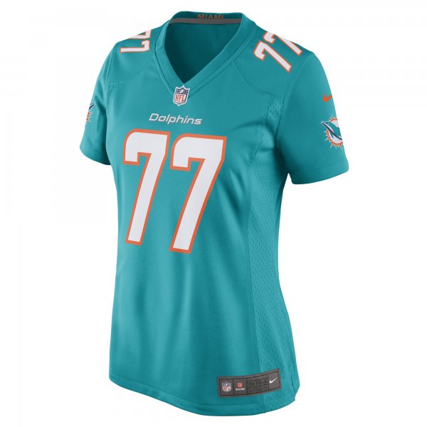 Women's Miami Dolphins John Jenkins Nike Aqua Game Player Jersey