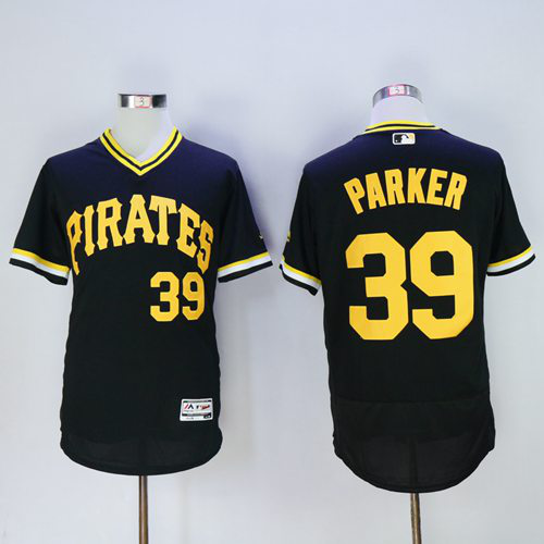 Pittsburgh Pirates #39 Dave Parker Black Flexbase Collection Cooperstown Stitched MLB Jersey