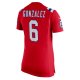 Women's New England Patriots Christian Gonzalez Nike Red Alternate Team Game Jersey