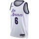 Unisex Los Angeles Lakers LeBron James Nike White 2022/23 Swingman Jersey - City Edition