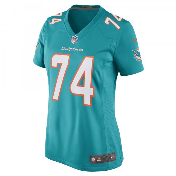 Women's Miami Dolphins Liam Eichenberg Nike Aqua Game Jersey