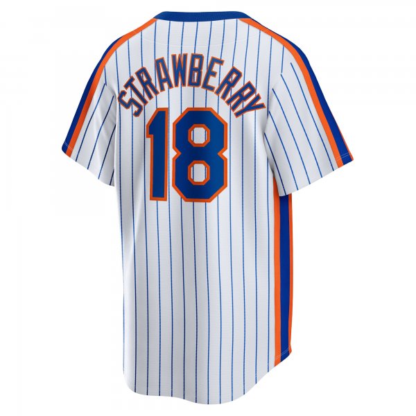 Men's New York Mets Darryl Strawberry Nike White Home Cooperstown Collection Player Jersey