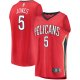 Men's New Orleans Pelicans Herbert Jones Fanatics Red Fast Break Replica Player Jersey - Statement Edition