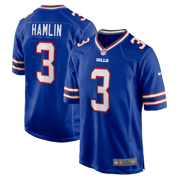 Men's Buffalo Bills #3 Damar Hamlin Nike Royal Blue limited Jersey