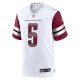 Men's Washington Commanders Jayden Daniels Nike White 2024 NFL Draft First Round Pick Player Game Jersey