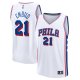 Men's Philadelphia 76ers Joel Embiid Fanatics White Fast Break Replica Jersey - Association Edition