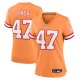 Women's Tampa Bay Buccaneers John Lynch Nike Orange Throwback Game Jersey