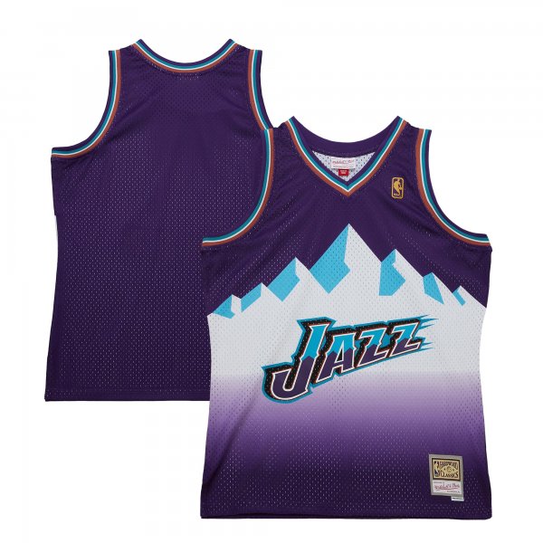 Men's Utah Jazz  Mitchell & Ness Purple 1996-97 Hardwood Classics Swingman Jersey