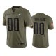 Philadelphia Eagles Custom Olive 2022 Salute To Service Limited Jersey #00