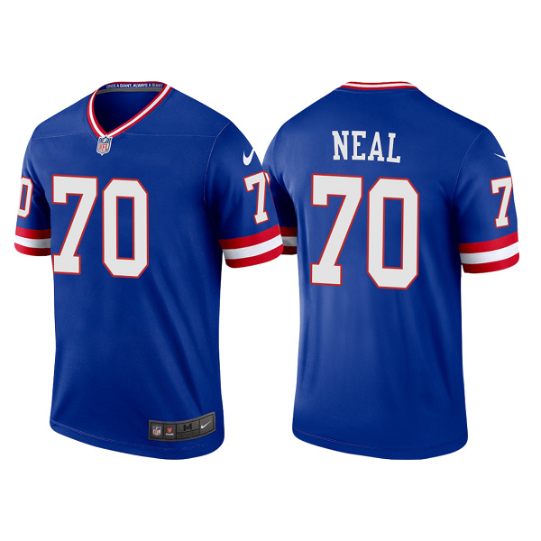 Men's Nike NFL New York Giants Evan Neal 2022 Classic Legend Jersey - Royal