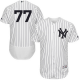 New York Yankees #77 Clint Frazier White Strip Flexbase Collection Stitched MLB Jersey